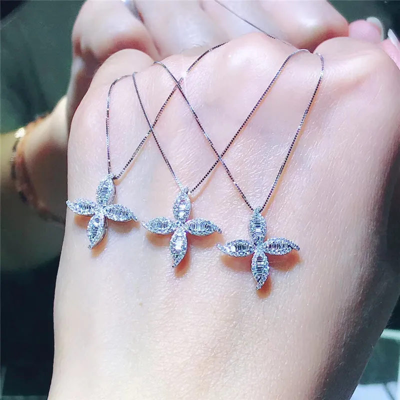 Ne'w Delicate Women's Necklace with AAA White CZ Chic Design Wedding Party Female Necklace Statement Jewelry Beautiful Gift
Ne'w Delicate Women's Necklace with AAA White CZ Chic Design Wedding Party Female Necklace Statement Jewelry Beautiful Gift