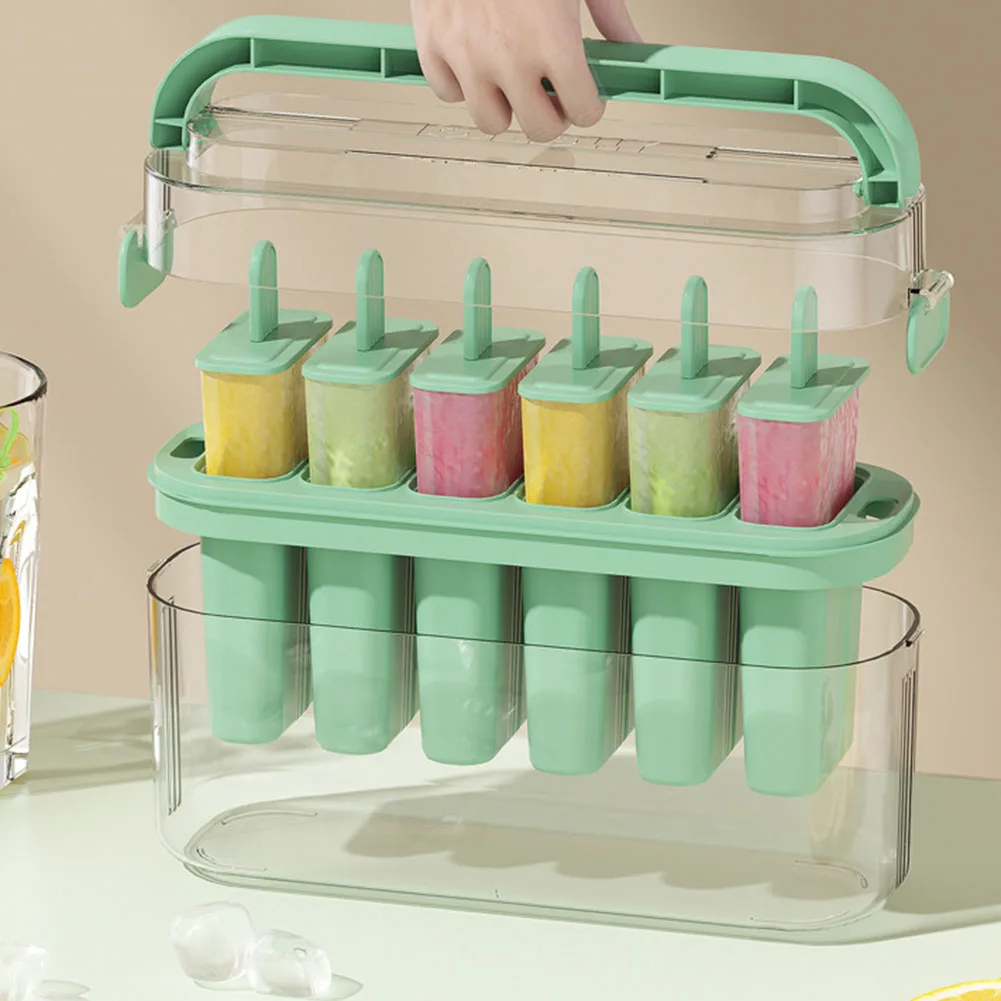 Ice Lolly Molds Portable Reusable Ice Cream Popsicle Mould With Handle Reusable Easy Release Ice Maker Kitchen Bar Gadgets
Ice Lolly Molds Portable Reusable Ice Cream Popsicle Mould With Handle Reusable Easy Release Ice Maker Kitchen Bar Gadgets
