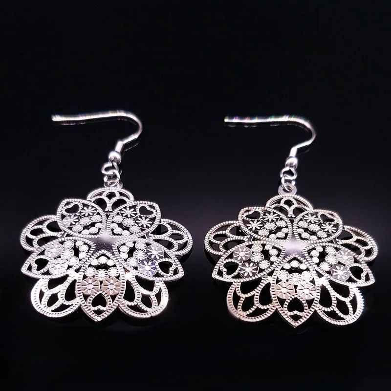 New Fashion Stainless Steel Drop Earrings for Women Jewelry Glod Color Flower Earrings 2021 pendientes dorados E1667S07
New Fashion Stainless Steel Drop Earrings for Women Jewelry Glod Color Flower Earrings 2021 pendientes dorados E1667S07