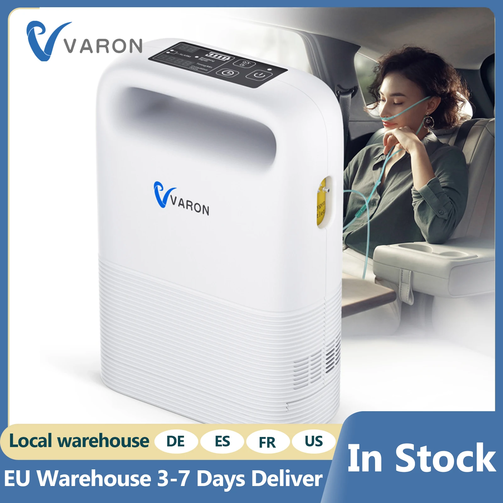 Портативный кислородный концентратор VARON 1-5 л со съемной батареей для дома и путешествий, 93% чистота, автоматический двойной режим подачи кислорода
Портативный кислородный концентратор VARON 1-5 л со съемной батареей для дома и путешествий, 93% чистота, автоматический двойной режим подачи кислорода