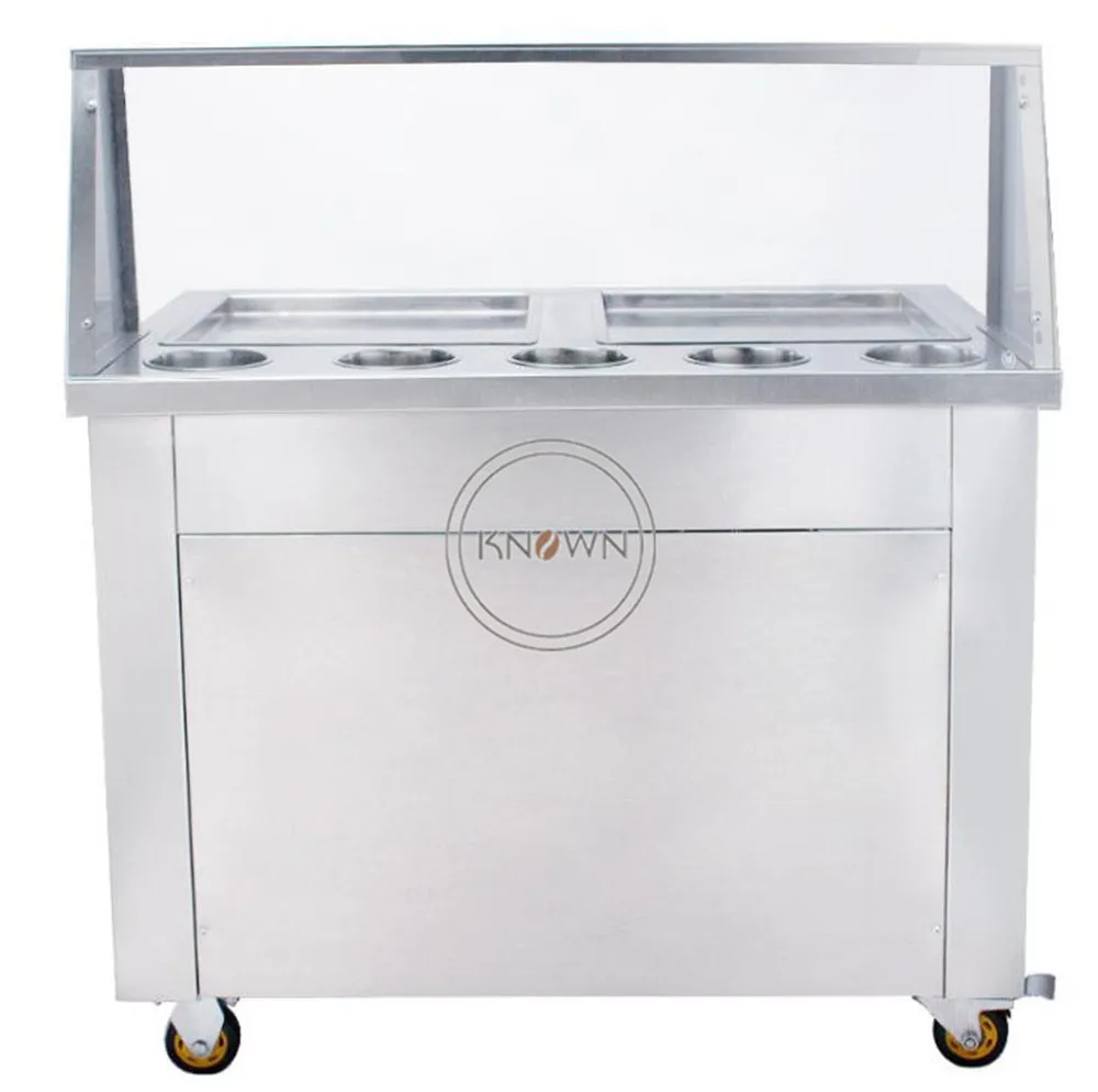 High Efficiency Double Pan Fried Ice Cream Roll Machine Thailand Flat Roll Ice Cream Machine
High Efficiency Double Pan Fried Ice Cream Roll Machine Thailand Flat Roll Ice Cream Machine