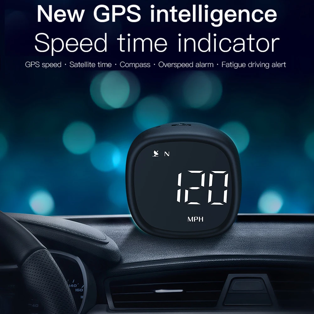 Gps HUD Head Up Display Digital Speedometer Over-speed Alarm Compass Clock Fatigue Driving Reminder Universal For All Cars
Gps HUD Head Up Display Digital Speedometer Over-speed Alarm Compass Clock Fatigue Driving Reminder Universal For All Cars