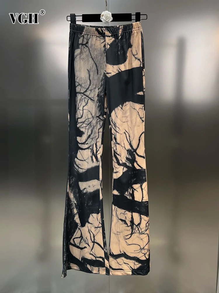 VGH Hit Color Temperament Flare Pants For Women High Waist Slimming Casual Chic Full Length Trousers Female Fashion Clothes New
VGH Hit Color Temperament Flare Pants For Women High Waist Slimming Casual Chic Full Length Trousers Female Fashion Clothes New