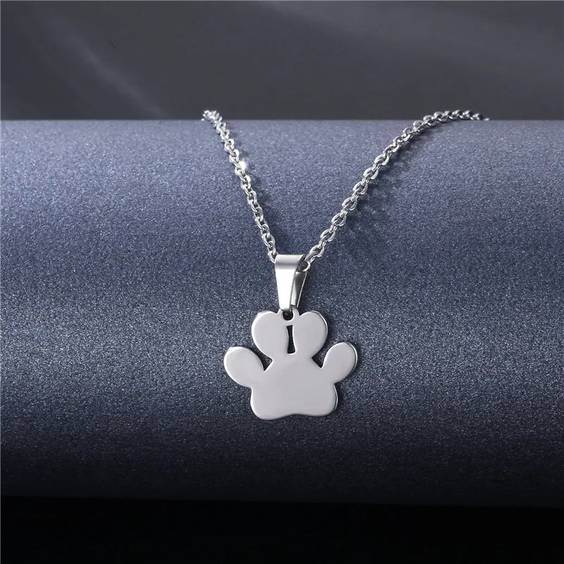 Stainless Steel Trendy Cute Bear Paw Dog Cat Claw Necklace Animal Footprint Necklaces for Women Love Jewelry Pet Lovers Gift
Stainless Steel Trendy Cute Bear Paw Dog Cat Claw Necklace Animal Footprint Necklaces for Women Love Jewelry Pet Lovers Gift