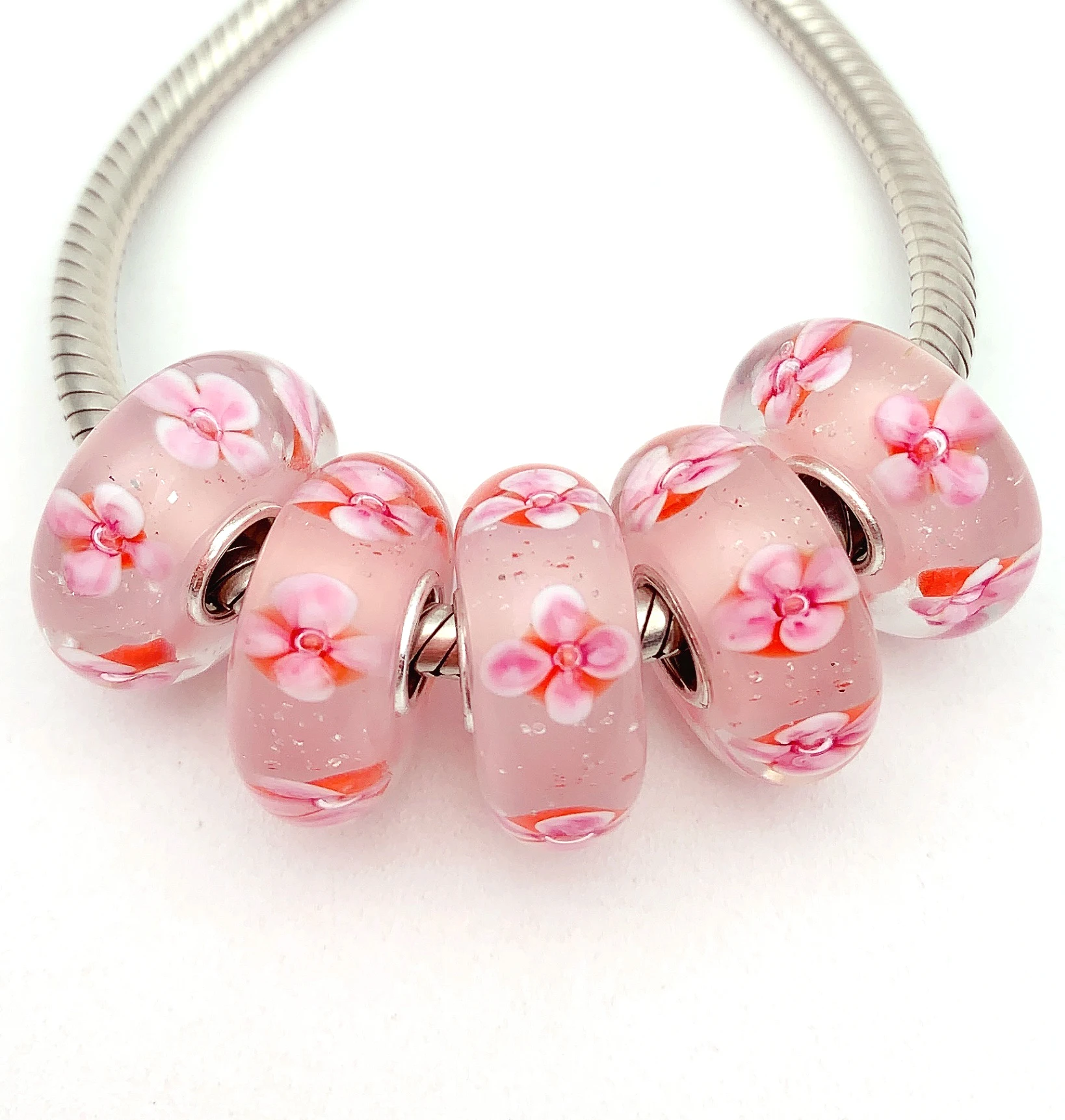 XHYG252 5X 100% Authenticity S925 Sterling Silver Beads Murano GlassBeads Fit European Charms Bracelet Diy Jewelry Lampwork
XHYG252 5X 100% Authenticity S925 Sterling Silver Beads Murano GlassBeads Fit European Charms Bracelet Diy Jewelry Lampwork