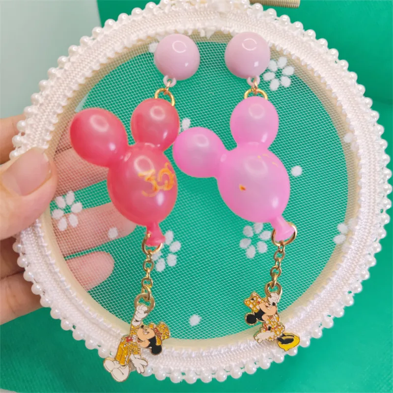 

Disney Anime Accessories Minnie Mouse Women Fashion Dangle Earrings Daisy Donald Duck Gift Ear Dangler 925 Silver Needle Eardrop