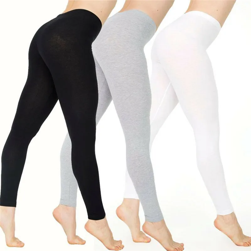 Women Cotton Leggings White Black Grey Solid Color Skinny Stretchy Pants Casual Sport Fitness Leggings
Women Cotton Leggings White Black Grey Solid Color Skinny Stretchy Pants Casual Sport Fitness Leggings