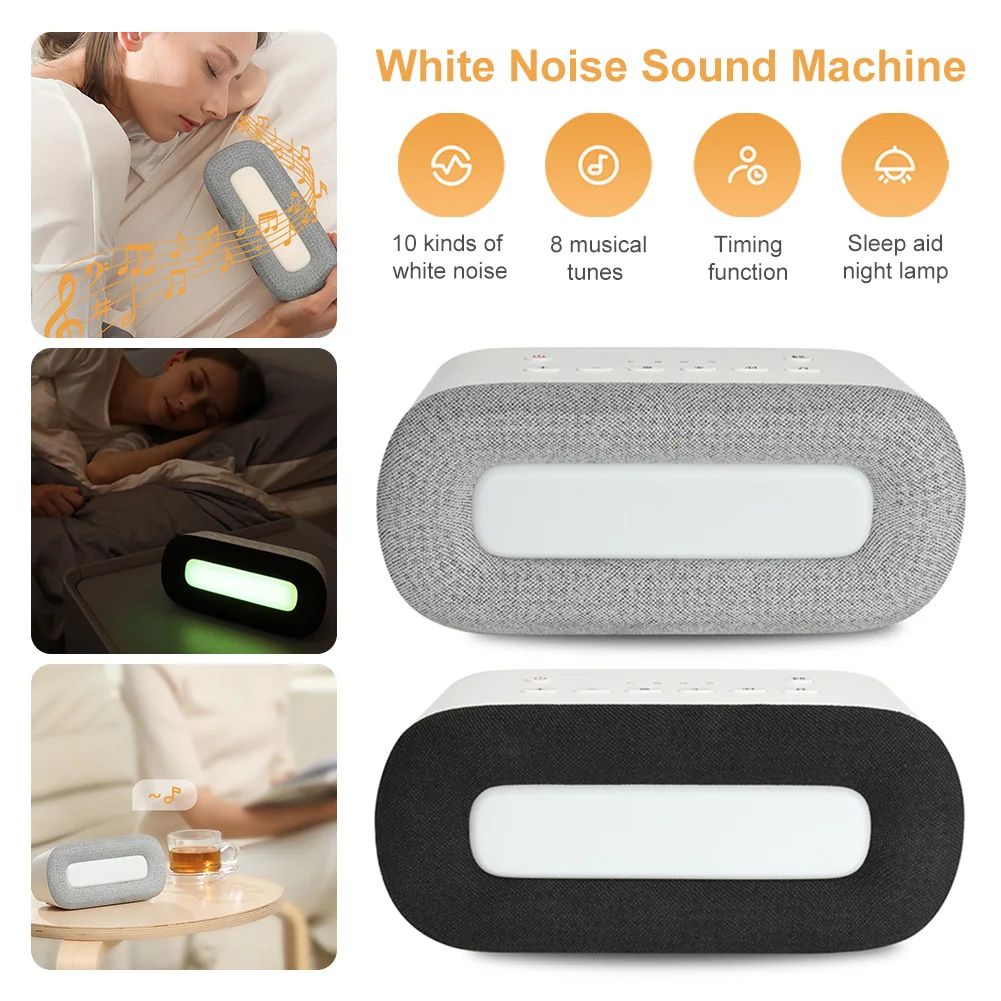 White Noise Machine With 8 Music Sounds Rechargeable Timed Shutdown Soothing Sleeping Aid Device For Baby Adults
White Noise Machine With 8 Music Sounds Rechargeable Timed Shutdown Soothing Sleeping Aid Device For Baby Adults