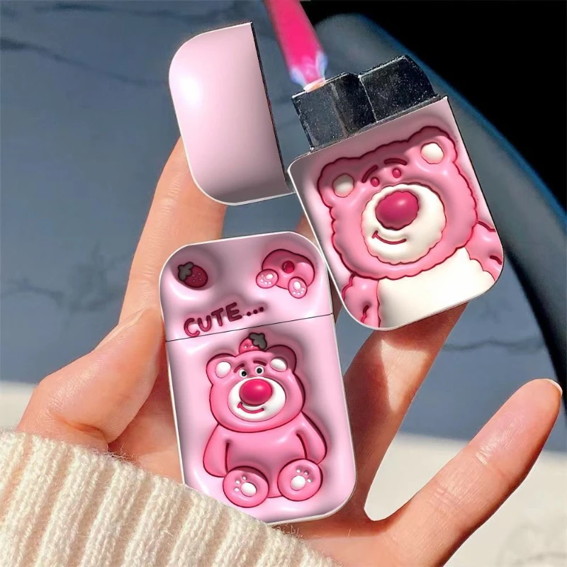 INS Girls' High Beauty Creativity Cigar Lighter 3D Strawberry Bear Cute Pink Flame Gas Lighter Windproof Refillable Fuel Lighter
INS Girls' High Beauty Creativity Cigar Lighter 3D Strawberry Bear Cute Pink Flame Gas Lighter Windproof Refillable Fuel Lighter