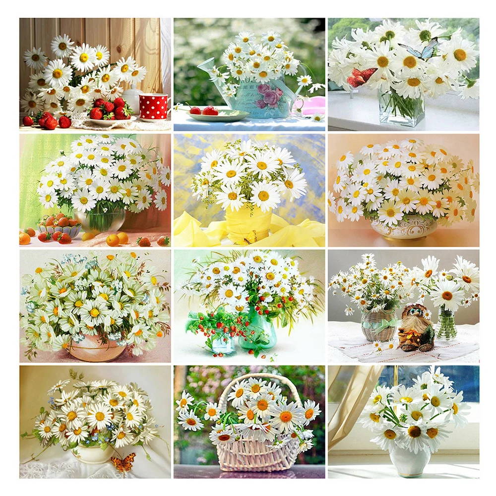 KAMY YI 5D Diy Customized Diamond Painting Cross Stitch Oil paintin Daisy flower Square Round Diamond simplec Handmade Crafts
KAMY YI 5D Diy Customized Diamond Painting Cross Stitch Oil paintin Daisy flower Square Round Diamond simplec Handmade Crafts
