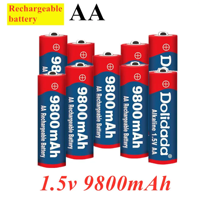 2022 Free shipping+100% Brand AA rechargeable battery 9800mah 1.5V New Alkaline Rechargeable batery for led light toy mp3
2022 Free shipping+100% Brand AA rechargeable battery 9800mah 1.5V New Alkaline Rechargeable batery for led light toy mp3
