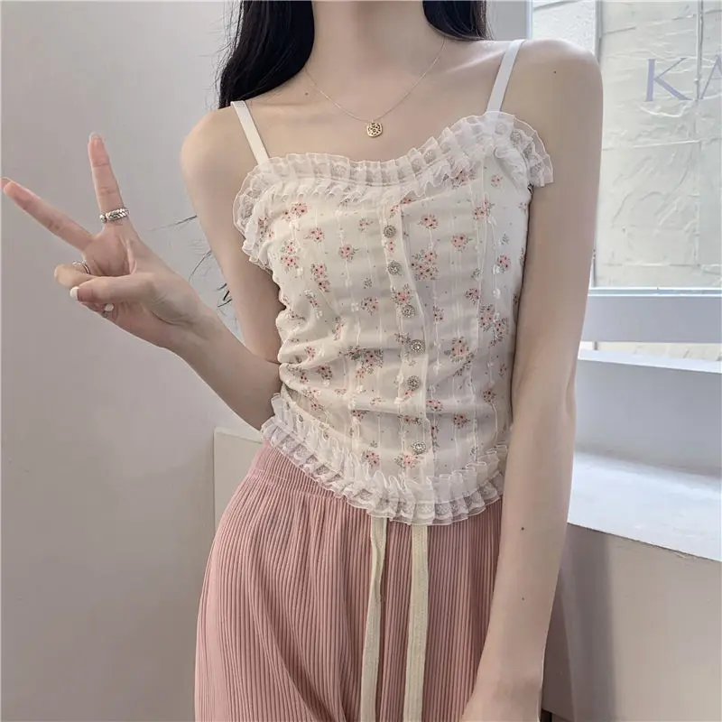 Summer Women Sexy Lace Tank Top Knitting Printed Patchwork Spaghetti Strap All-match Skinny Bustier Tube Crop Tops Cropped Vest
Summer Women Sexy Lace Tank Top Knitting Printed Patchwork Spaghetti Strap All-match Skinny Bustier Tube Crop Tops Cropped Vest