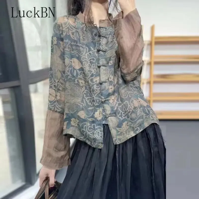 Блузка женская из хлопка и льна, модная рубашка в литературном стиле, топ на пуговицах с принтом в китайском стиле, весна-лето
Блузка женская из хлопка и льна, модная рубашка в литературном стиле, топ на пуговицах с принтом в китайском стиле, весна-лето