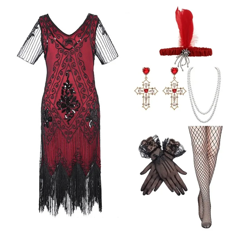 Wepbel Short Sleeve Beading Suit Tassel Dress Vintage 1920S Gatsby Dress Women Retro Dance Party Banquet Party Bodycon Dress
Wepbel Short Sleeve Beading Suit Tassel Dress Vintage 1920S Gatsby Dress Women Retro Dance Party Banquet Party Bodycon Dress