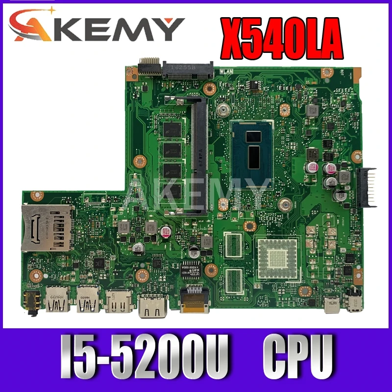 Материнская плата X540LJ для ноутбука ASUS X540L F540LA X540LA, материнская плата для ноутбука 4G RAM I5-5200U REV2.1, протестированная работа 100% 
Материнская плата X540LJ для ноутбука ASUS X540L F540LA X540LA, материнская плата для ноутбука 4G RAM I5-5200U REV2.1, протестированная работа 100%