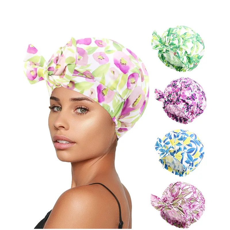 Lady Waterproof Printing Shower Cap Bathing Cap Thicken Elastic Bath Hat For Women Spa Bathing Beauty Makeup Caps Accessory
Lady Waterproof Printing Shower Cap Bathing Cap Thicken Elastic Bath Hat For Women Spa Bathing Beauty Makeup Caps Accessory