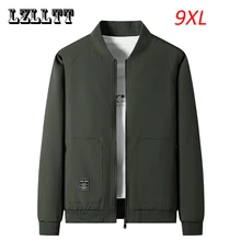 Spring Autumn Men Windproof Casual Jackets Coats Men Fashion Windbreaker Jackets Men’s Jacket Breathable Tops Male Plus Size 9XL