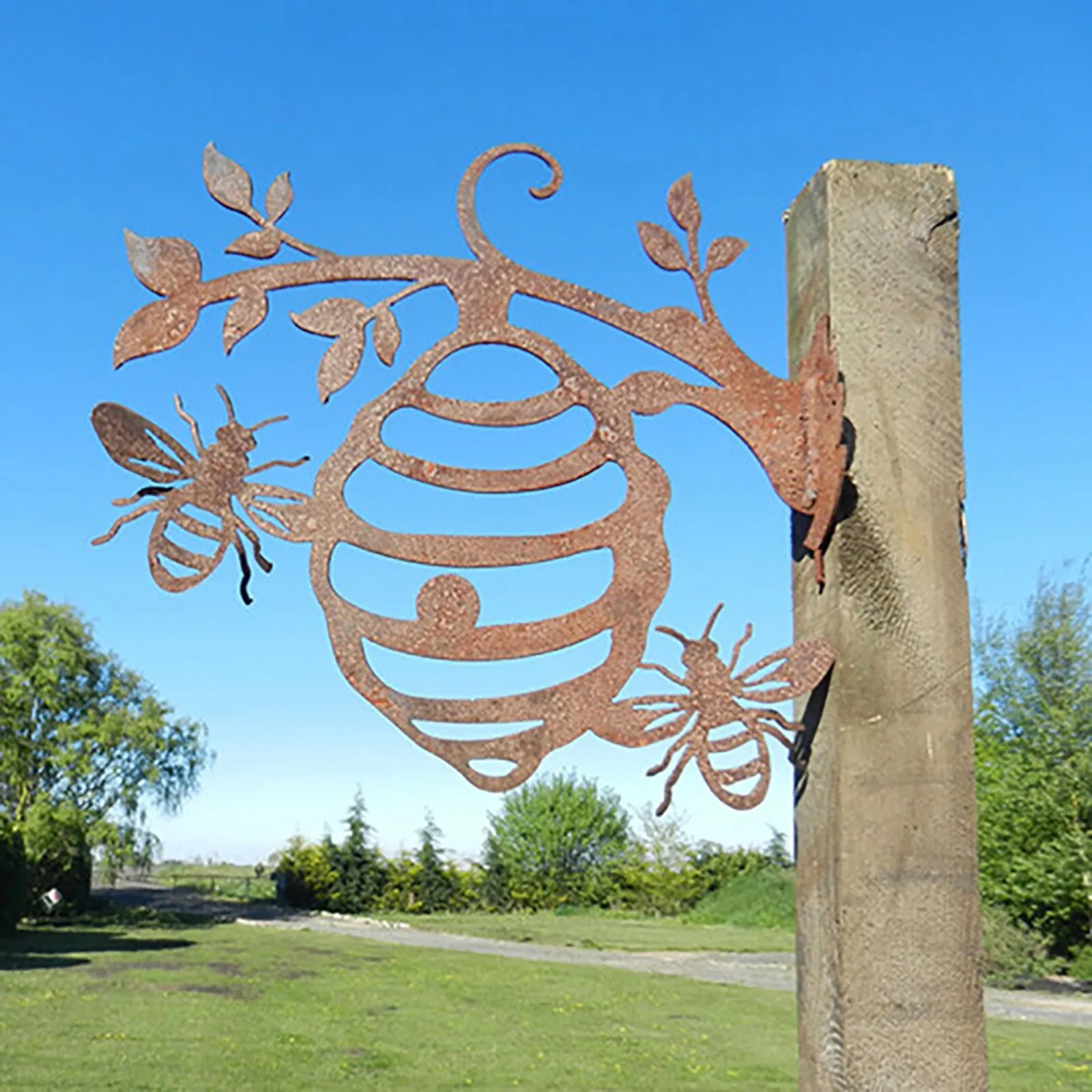 Metal Bee Hive Garden Decor / Metal Beehive Garden Gift / Honey Home Decoration Outdoor Metal Tree Garden Stakes Home Decor
Metal Bee Hive Garden Decor / Metal Beehive Garden Gift / Honey Home Decoration Outdoor Metal Tree Garden Stakes Home Decor