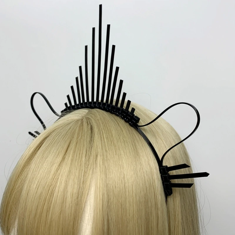 

Headband Vintage Hairband Gorgeous Baroque Spiked Tiaras Headpiece Deity Princess Headpieces Crowns Drop Shipping