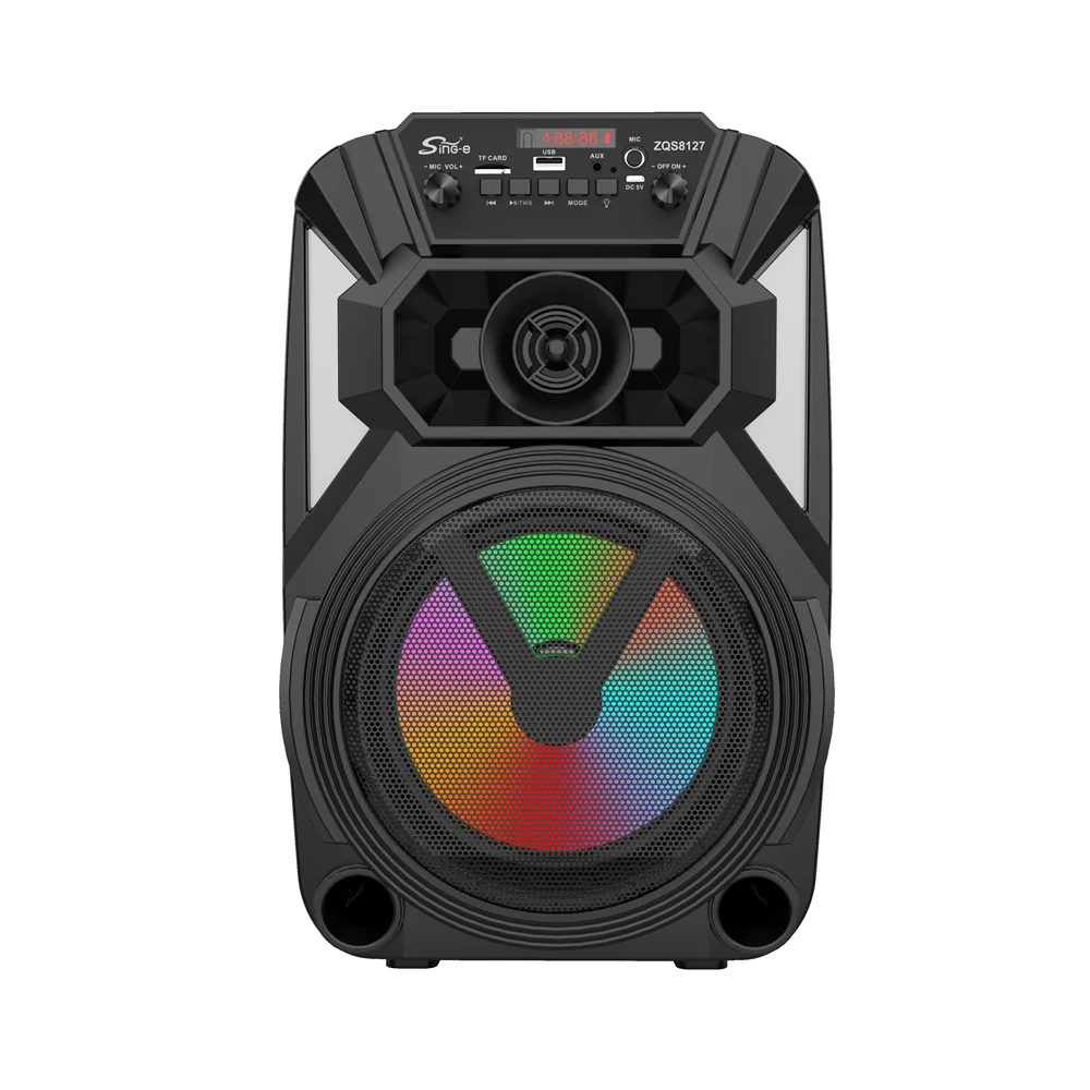 Outdoor Sport Bluetooth Speaker Portable Wireless Loudspeaker with Mic Heavy Bass Woofer Indoor Party Karaoke Remote Controller
Outdoor Sport Bluetooth Speaker Portable Wireless Loudspeaker with Mic Heavy Bass Woofer Indoor Party Karaoke Remote Controller