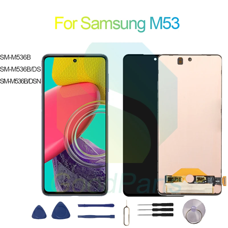 Samsung M53 LCD Display Screen 6.7" SM-M536B/DS/DSN M53 Touch Digitizer Assembly Replacement
Samsung M53 LCD Display Screen 6.7" SM-M536B/DS/DSN M53 Touch Digitizer Assembly Replacement