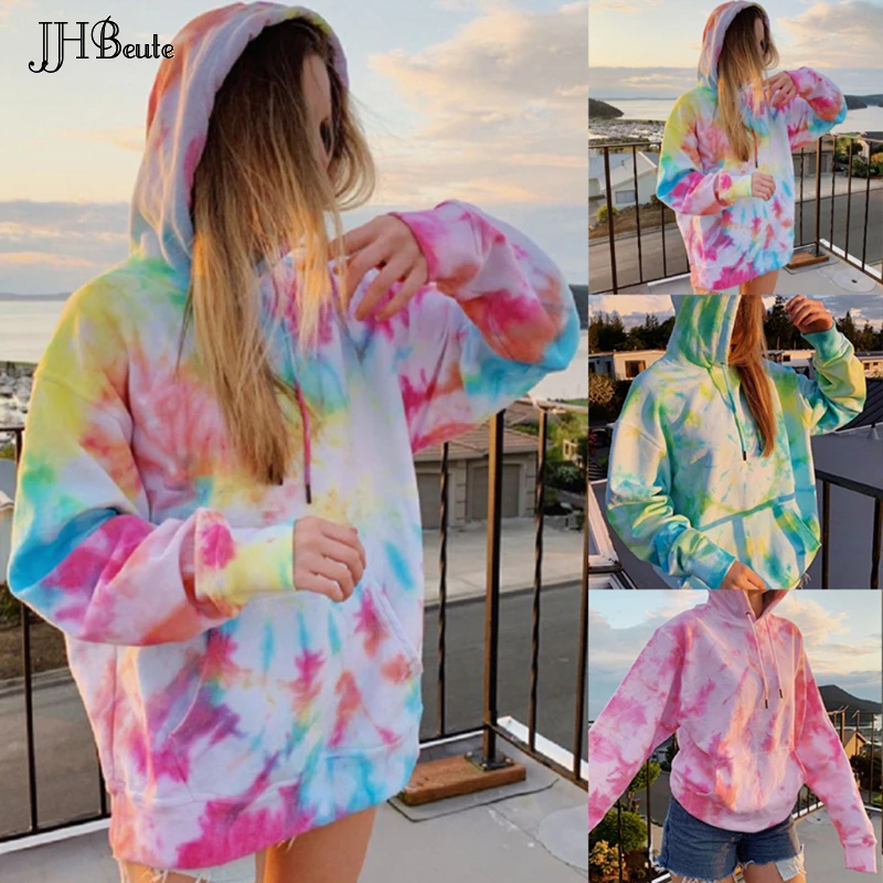 JHBeute 2022 New Tie dye Print y2k Hoodie Women's Casual Loose Sweater Pink Kawaii Fashion Long Sleeve Pullover Top
JHBeute 2022 New Tie dye Print y2k Hoodie Women's Casual Loose Sweater Pink Kawaii Fashion Long Sleeve Pullover Top