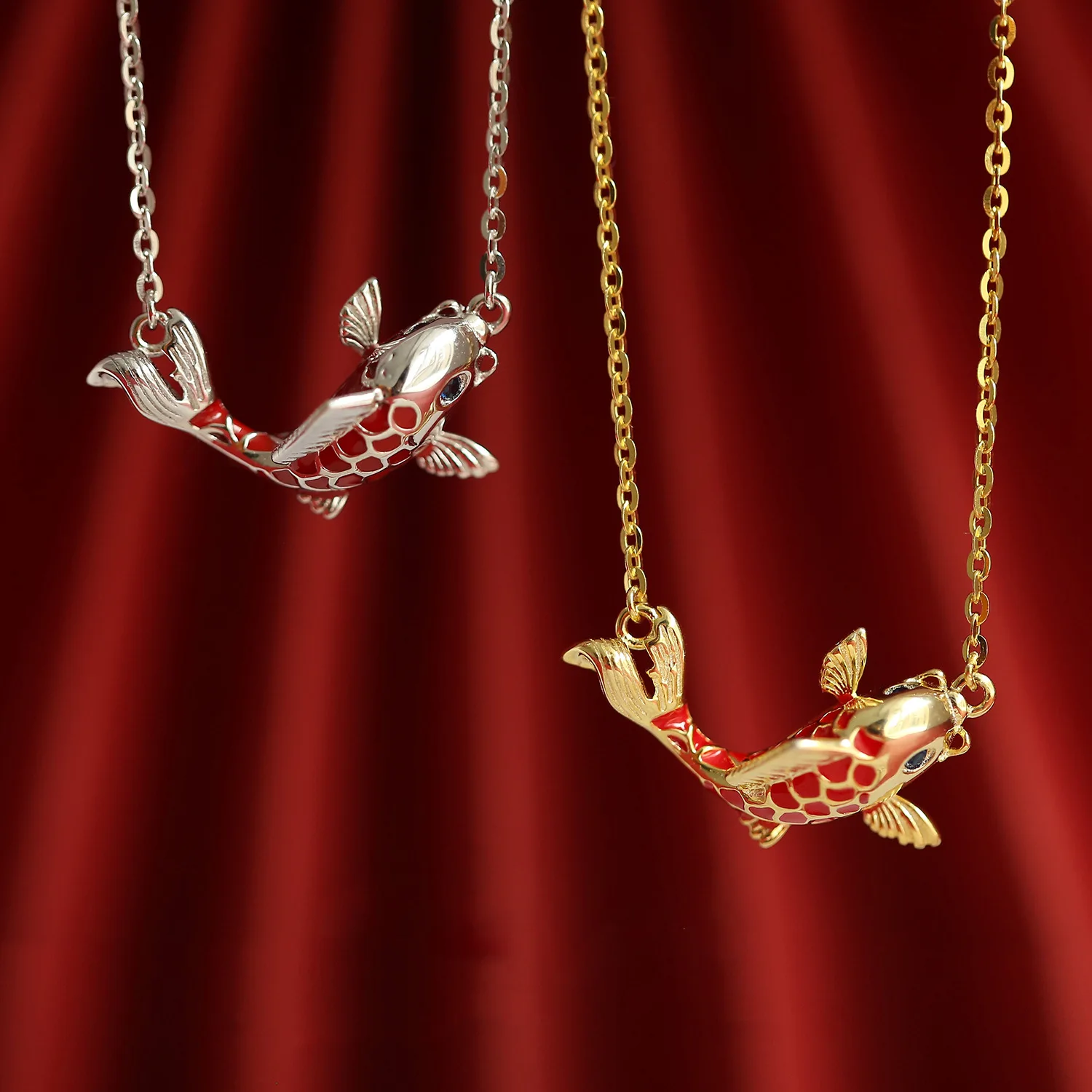 New Hot Sale Silver Color Personality Gel Drop Lucky Koi Pendant Fashion Women's Necklace XL280
New Hot Sale Silver Color Personality Gel Drop Lucky Koi Pendant Fashion Women's Necklace XL280