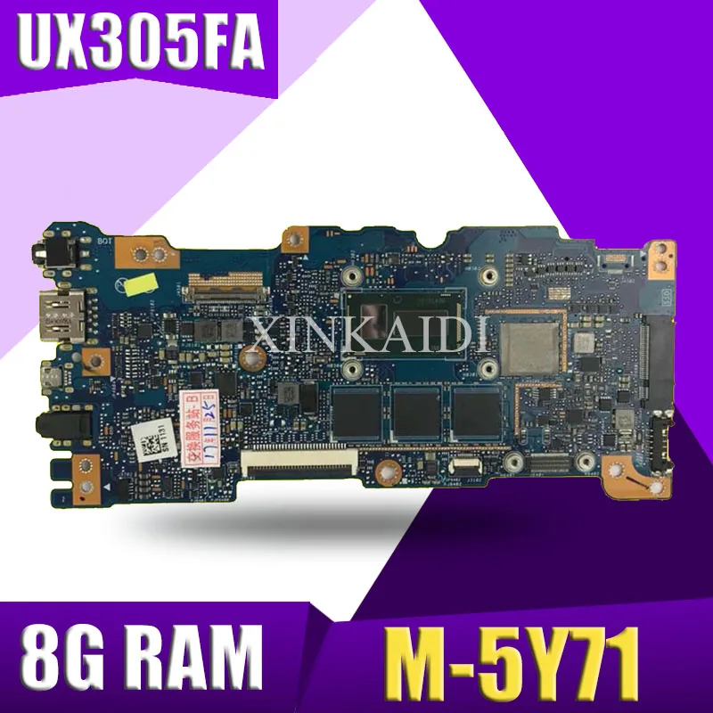 Материнская плата XinKaidi UX305FA для ноутбука ASUS UX305FA UX305F UX305, протестированная оригинальная материнская плата 8G RAM M-5Y71 CPU
Материнская плата XinKaidi UX305FA для ноутбука ASUS UX305FA UX305F UX305, протестированная оригинальная материнская плата 8G RAM M-5Y71 CPU