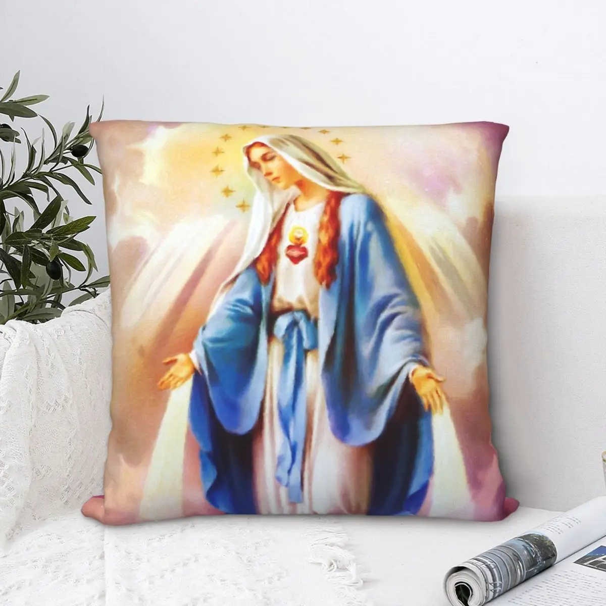 Virgin Mary Colorful Painting Throw Pillow Case Jesus Christ Nativity Short Plus Cushion Covers Sofa Chair Decorative Backpack
Virgin Mary Colorful Painting Throw Pillow Case Jesus Christ Nativity Short Plus Cushion Covers Sofa Chair Decorative Backpack