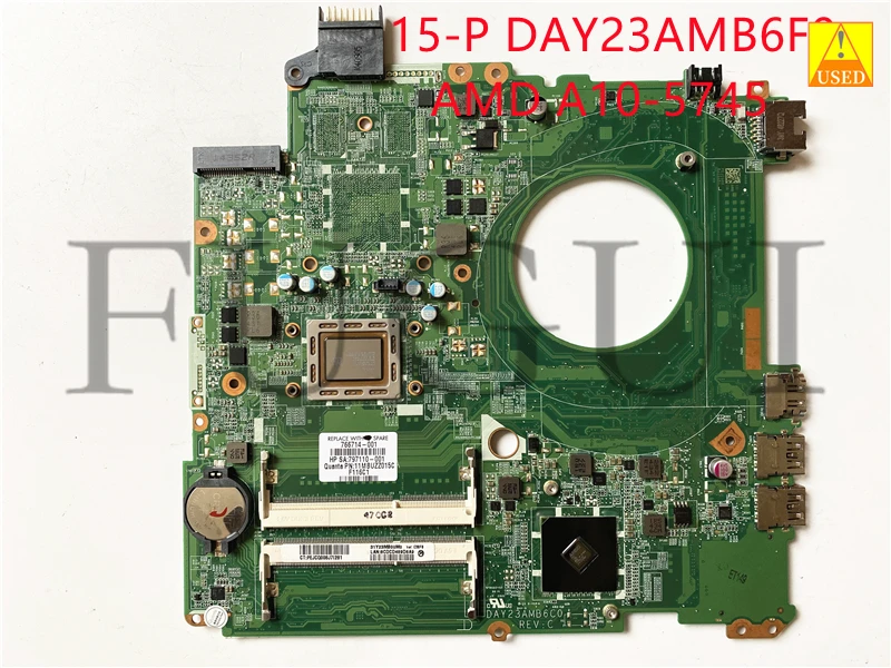 

Б/у материнская плата для ноутбука 766714-501 DAY23AMB6F0 для HP 15-P с процессором A10-5745M, полностью протестирована и работает идеально