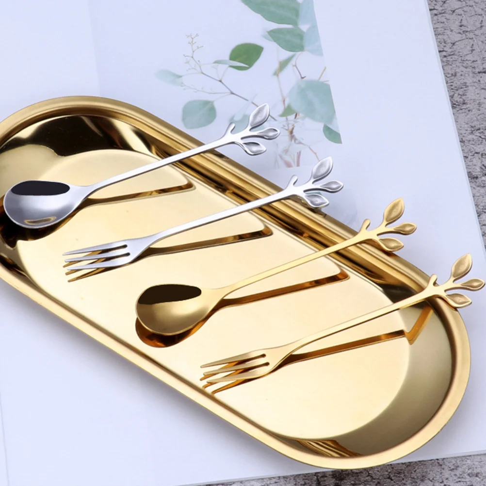 Spoon Forks Spoons Dinner Servingolivemixing Fork Cake Household Coffee Leaf Dessert Metal Basting Table
Spoon Forks Spoons Dinner Servingolivemixing Fork Cake Household Coffee Leaf Dessert Metal Basting Table