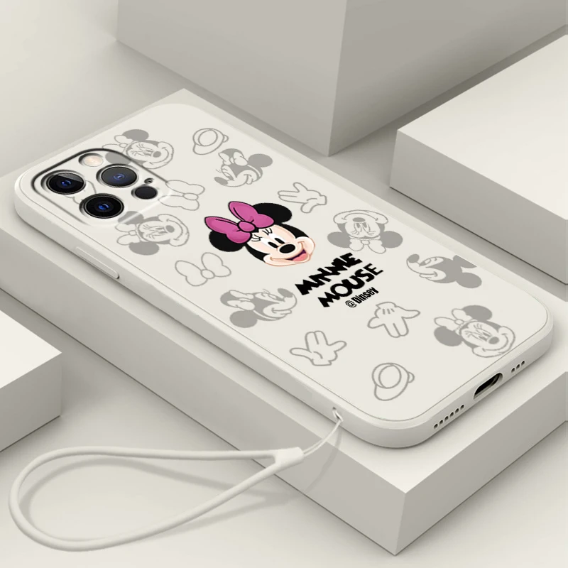 Disney Mickey Minnie Comics Liquid Rope Phone Case For Apple IPhone 14 13 12 Mini 11 Pro XS MAX XR X 8 7 Plus SE Soft Cover
Disney Mickey Minnie Comics Liquid Rope Phone Case For Apple IPhone 14 13 12 Mini 11 Pro XS MAX XR X 8 7 Plus SE Soft Cover