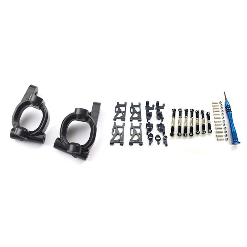 2Pcs C Seat Set For Wltoys 144001 & 1 Set Metal Steering Swing Arm Base C Rear Hub Seat Servo Pull Rod,Black
2Pcs C Seat Set For Wltoys 144001 & 1 Set Metal Steering Swing Arm Base C Rear Hub Seat Servo Pull Rod,Black