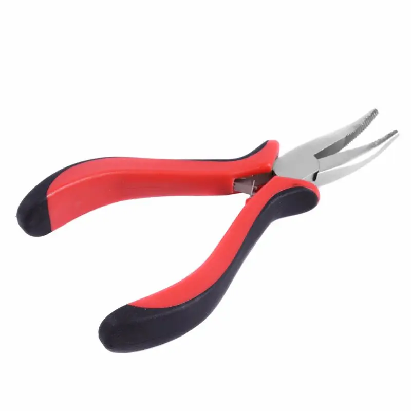 

Bend Tip Plier DIY Hair Extension Tool Clip Plier for Micro Rings/Links/Beads & Feather Hair Extension for Salon Stylist
