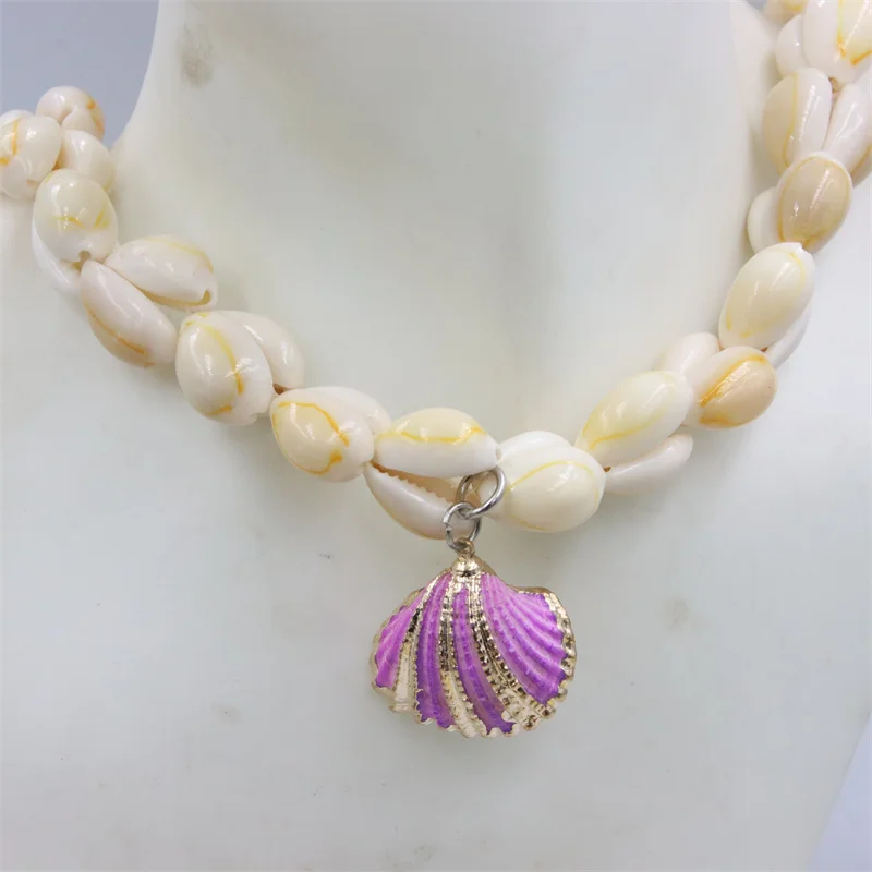 Exaggerated Trend Jewelry Natural Sea Snail Shell Making Short Dangle Necklace Sweater Design Women Party Charm Gift Accessories
Exaggerated Trend Jewelry Natural Sea Snail Shell Making Short Dangle Necklace Sweater Design Women Party Charm Gift Accessories