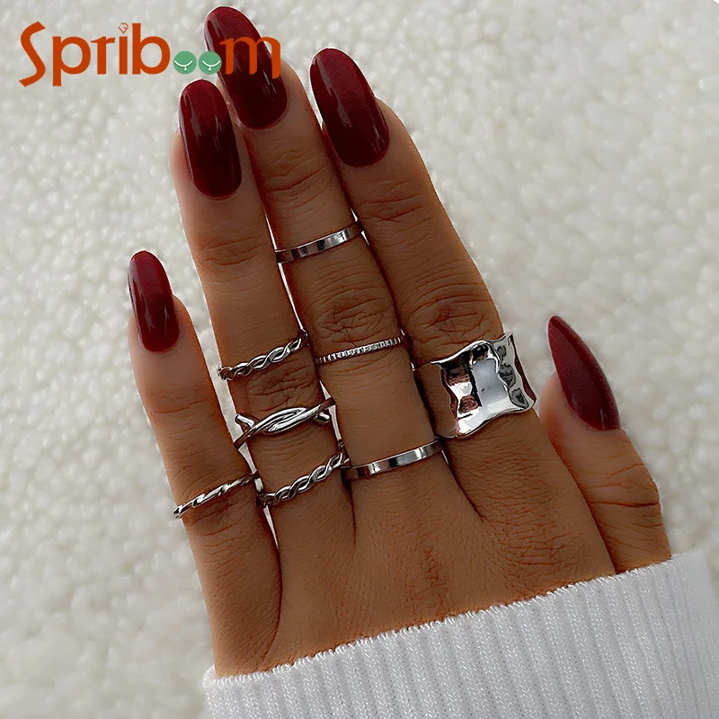 2023 Trendy Women Rings Set Simple Geometric Glossy Metal Ring Butterfly Snake Hip-Hop Jewelry Personality Female Accessories
2023 Trendy Women Rings Set Simple Geometric Glossy Metal Ring Butterfly Snake Hip-Hop Jewelry Personality Female Accessories
