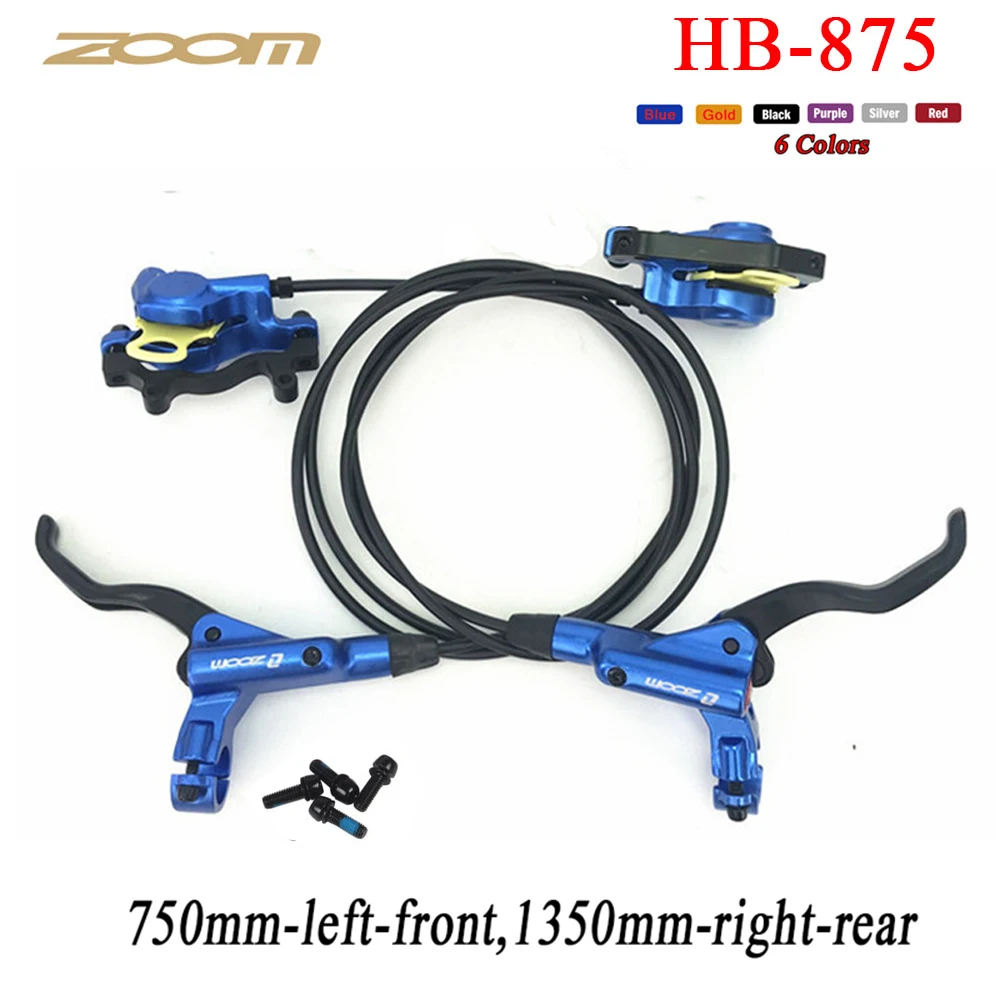 ZOOM HB-875 Bike Brake MTB Mountain Bicycle Hydraulic Disc Brake set clamp compatible with MT200 MT315 MT615 M365 M395 
ZOOM HB-875 Bike Brake MTB Mountain Bicycle Hydraulic Disc Brake set clamp compatible with MT200 MT315 MT615 M365 M395