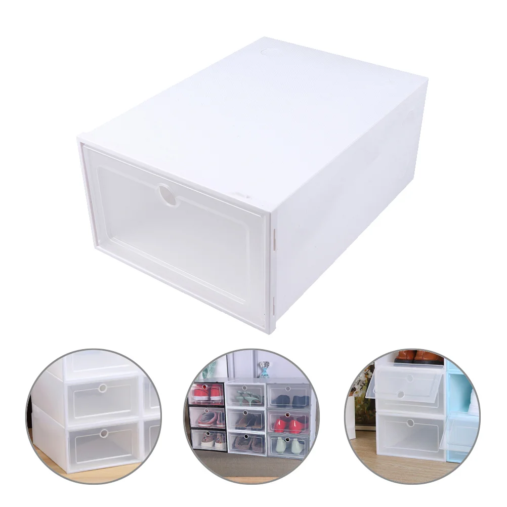 Shoe Box Storage Transparent Shoes Container Superimposed Stackable Organizer Transparent Case
Shoe Box Storage Transparent Shoes Container Superimposed Stackable Organizer Transparent Case