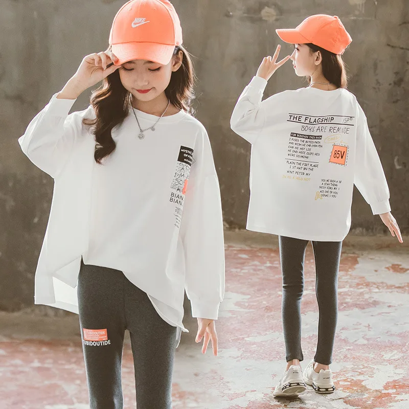 8 10 years Kids Girls Long Sleeve Tee Shirt Spring Autumn Cotton Tops Teenage Girls Clothes
8 10 years Kids Girls Long Sleeve Tee Shirt Spring Autumn Cotton Tops Teenage Girls Clothes
