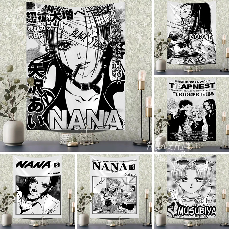 Japanese Anime NANA Tapestry Wall Art Cloth Hanging Tapestries Background Curtain Cartoon Osaki Kids Dorm Bedroom Home Decor 
Japanese Anime NANA Tapestry Wall Art Cloth Hanging Tapestries Background Curtain Cartoon Osaki Kids Dorm Bedroom Home Decor