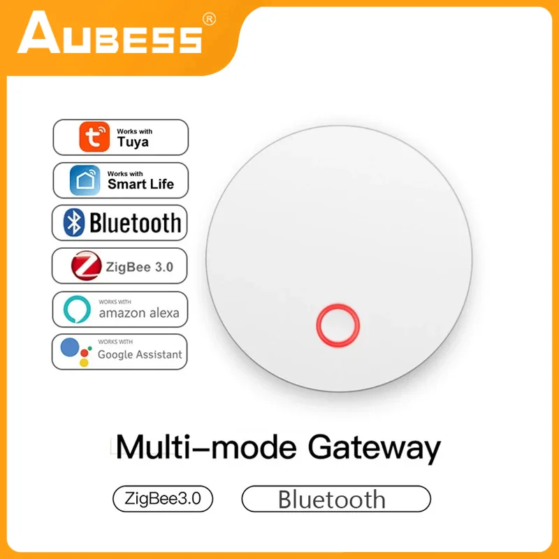 AUBESS Tuya Gateway ZigBee Bluetooth-compati Mesh Bridge Hub Multi-mode Smart Home Control For Tuya Smart Life Alexa Google Home 
AUBESS Tuya Gateway ZigBee Bluetooth-compati Mesh Bridge Hub Multi-mode Smart Home Control For Tuya Smart Life Alexa Google Home