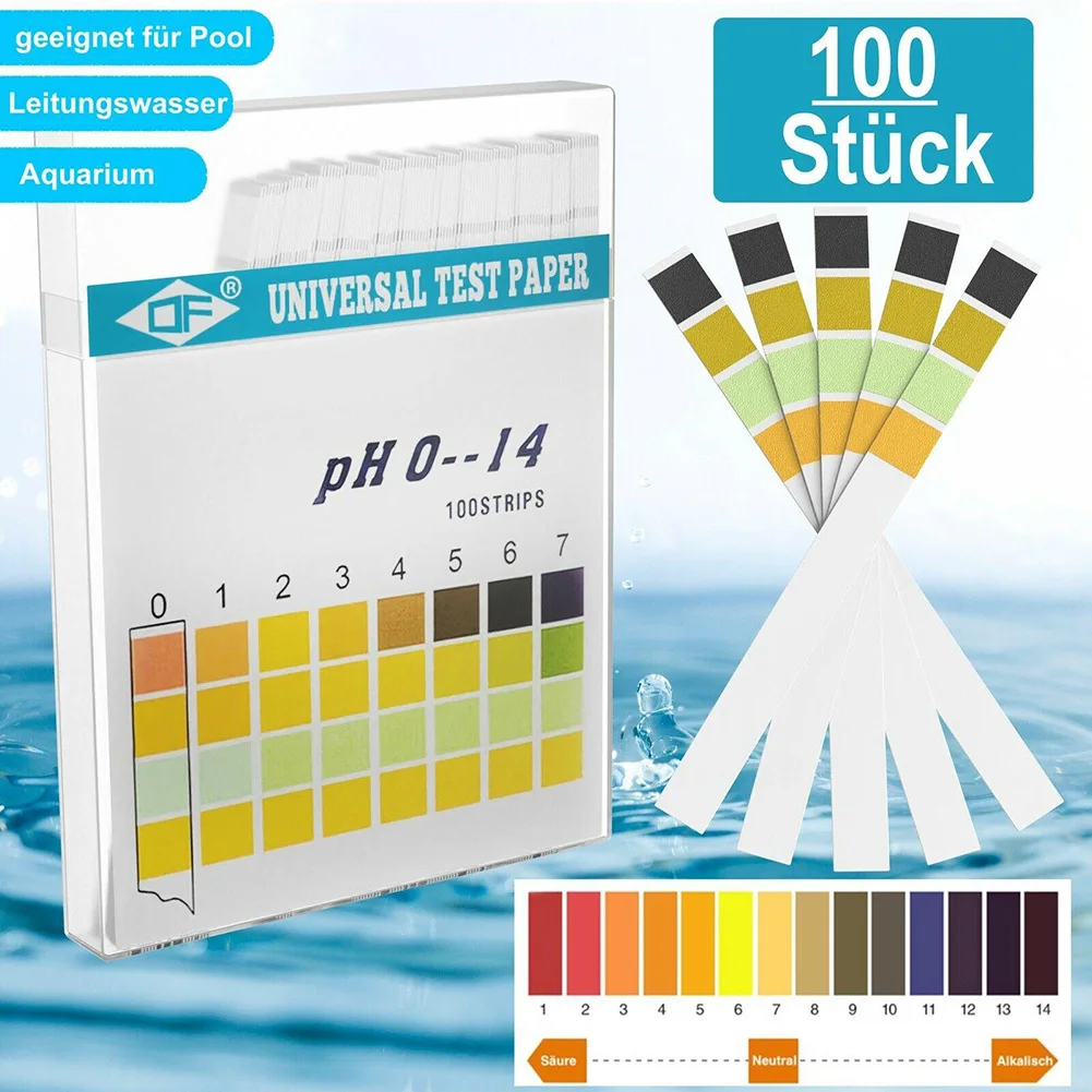 100Pcs PH-Teststreifen Test Papier PH Test Strips Full PH Meter PH Controller 1-14st Indicator Litmus Tester Paper Water
100Pcs PH-Teststreifen Test Papier PH Test Strips Full PH Meter PH Controller 1-14st Indicator Litmus Tester Paper Water