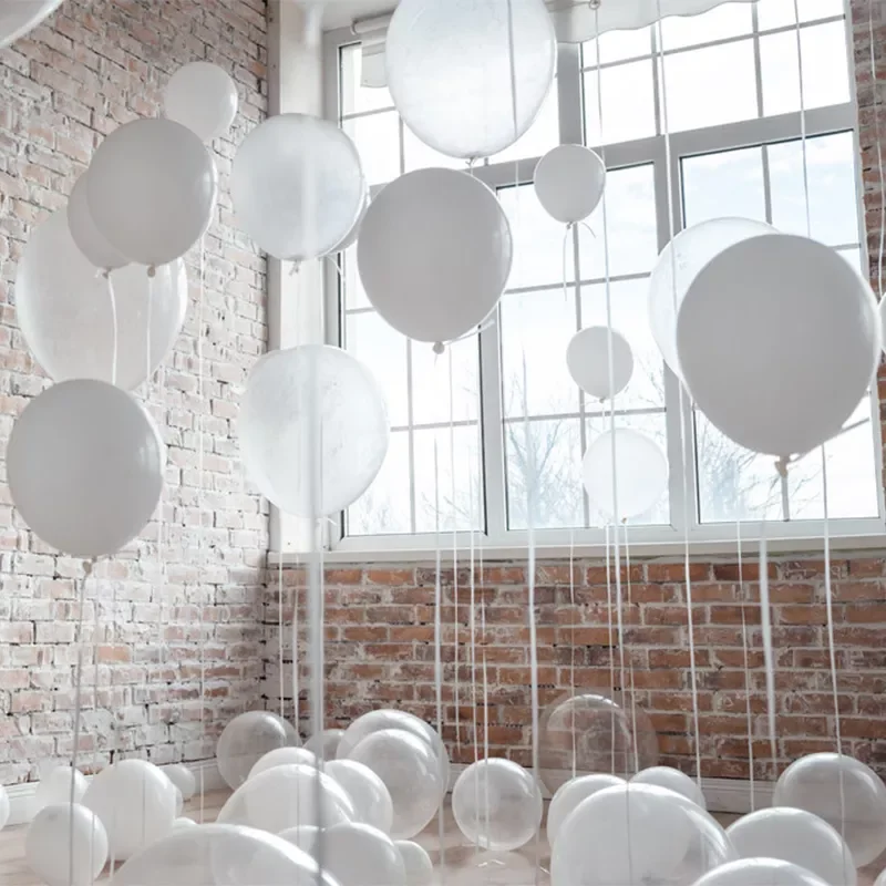 20pcs 12 inch pearl latex balloon white Clear transparent wedding romantic decoration balloon birthday party decoration supplies
20pcs 12 inch pearl latex balloon white Clear transparent wedding romantic decoration balloon birthday party decoration supplies