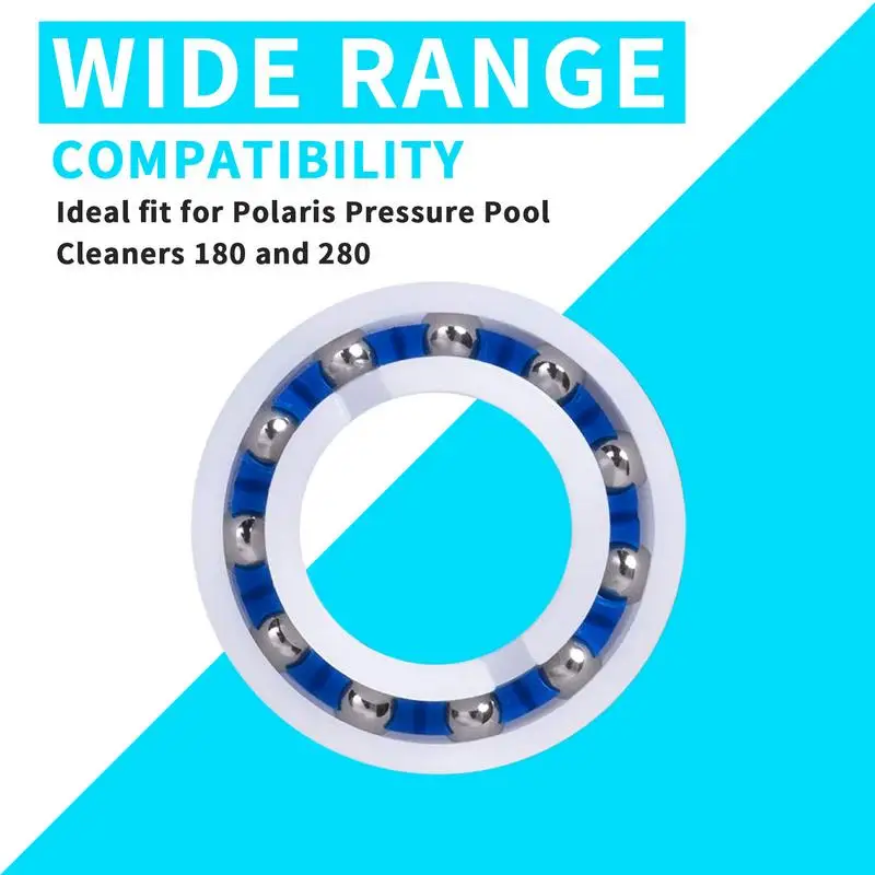 8pcs Wheel Ball Bearings Pool Cleaner Wheel Bearing Part Replacement Exact Fit ForPolaris Pressure Pool Cleaners 180 And 280
8pcs Wheel Ball Bearings Pool Cleaner Wheel Bearing Part Replacement Exact Fit ForPolaris Pressure Pool Cleaners 180 And 280