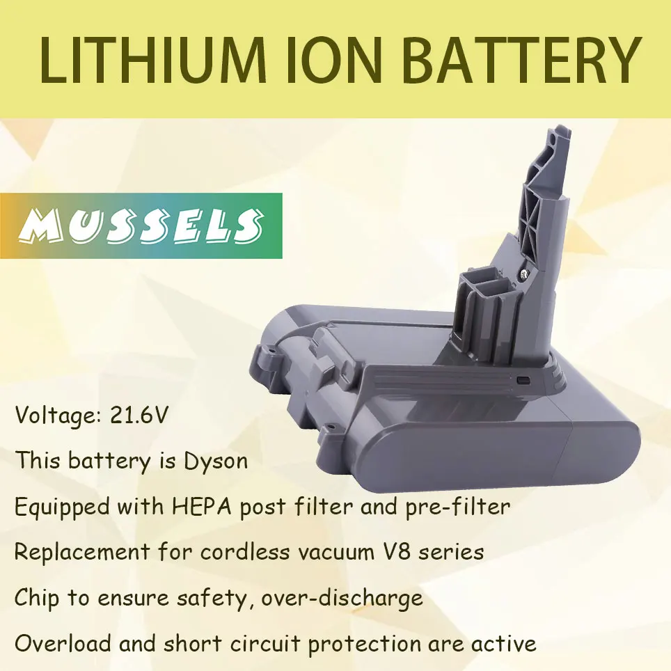 Сменная батарея Elephant LY V7 подходит для Dyson V7 аккумулятор V7 Absolute V7 Motorhead V7 Animal Plus V7 автомобиль + лодка
Сменная батарея Elephant LY V7 подходит для Dyson V7 аккумулятор V7 Absolute V7 Motorhead V7 Animal Plus V7 автомобиль + лодка