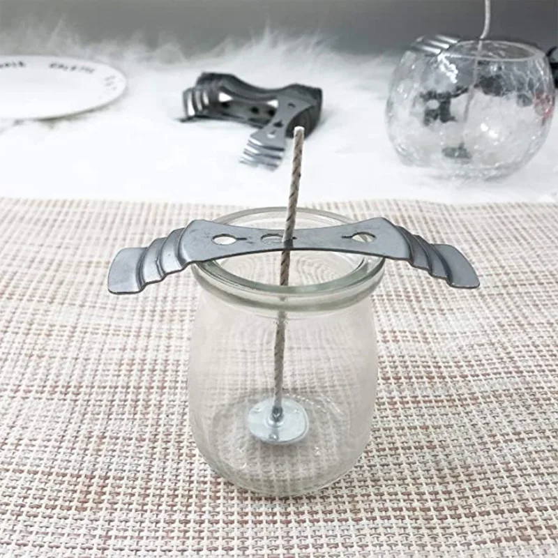 2PCS Candle Wicks Fixing Tool DIY Candle Wicks Holder Auxiliary Supplies Centering Device Practical Candle Making Accessories 
2PCS Candle Wicks Fixing Tool DIY Candle Wicks Holder Auxiliary Supplies Centering Device Practical Candle Making Accessories