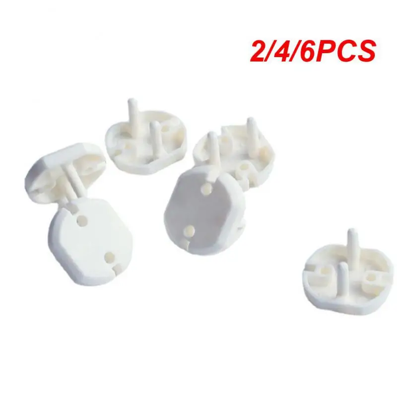 

2/4/6PCS Kids Sockets Cover Plugs Abs Socket Protection Cover Anti Electric Shock Plugs Protector 2-hole Baby Row Plug Cover