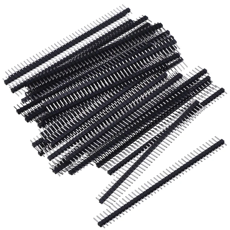 10pcs 40 Pin 1x40 Single Row Male 2.54 Breakable Pin Header Connector Strip for Arduino Black
10pcs 40 Pin 1x40 Single Row Male 2.54 Breakable Pin Header Connector Strip for Arduino Black
