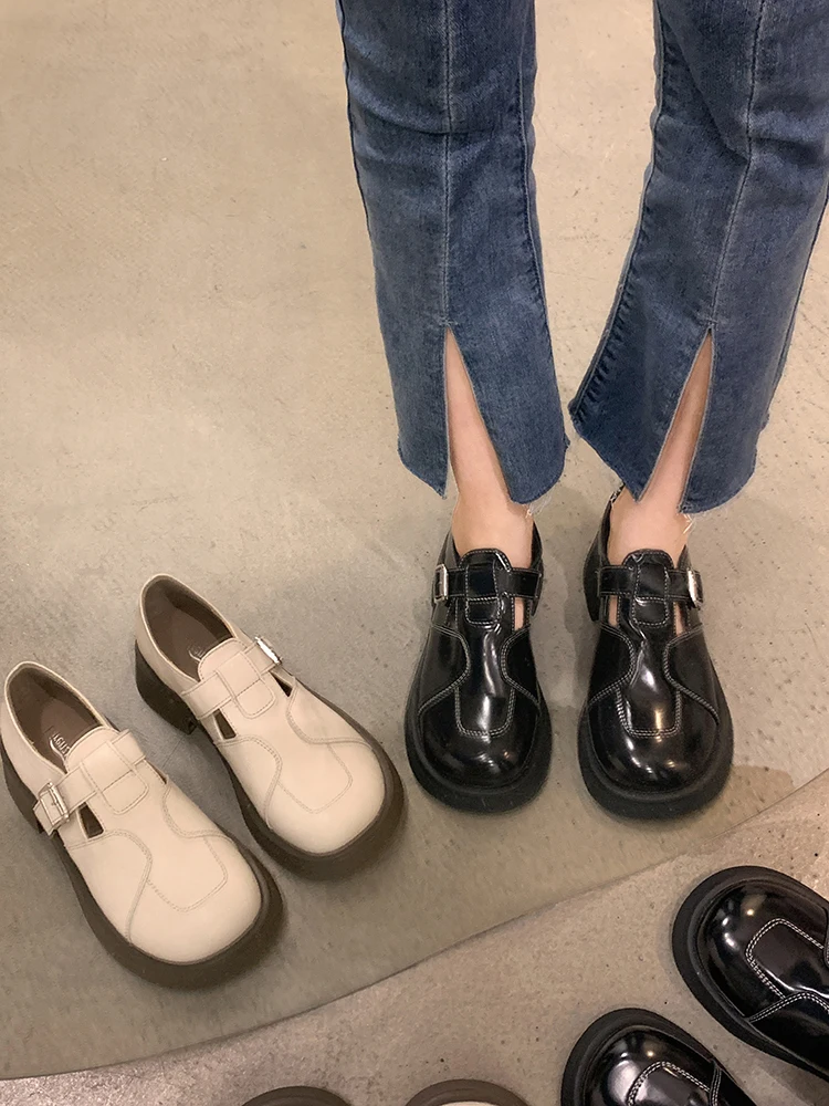 Women's Shoes Thick-soled Loafers 2022 Spring and Autumn New Retro Commuter British Style College Leather Shoes
Women's Shoes Thick-soled Loafers 2022 Spring and Autumn New Retro Commuter British Style College Leather Shoes