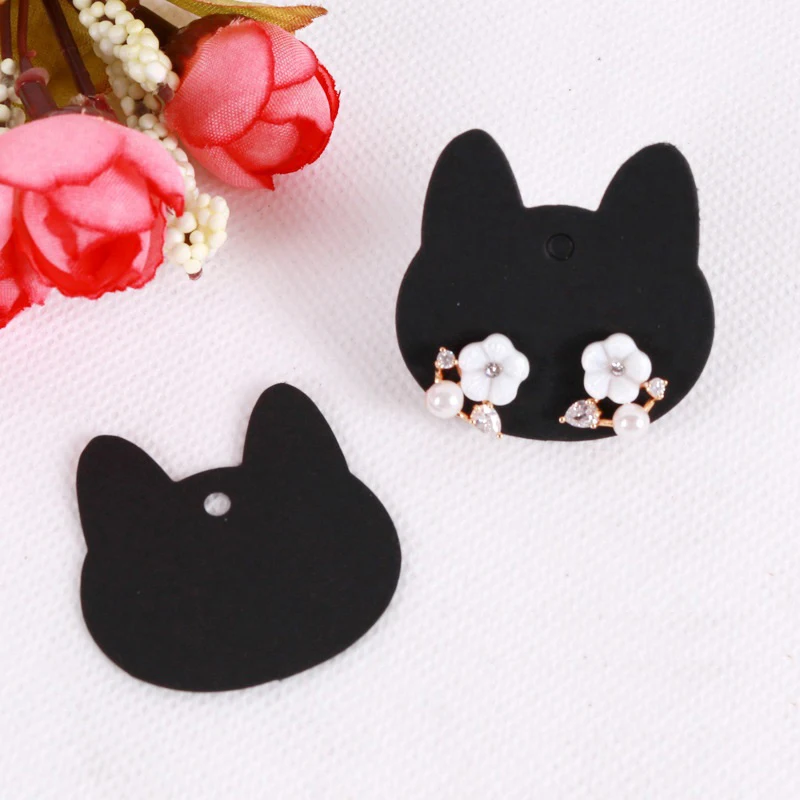 100Pcs Cat Card Jewelry Display Cardboards Earrings Ear Studs Cards Necklace Flower Price Tags Cards DIY Storage Accessories
100Pcs Cat Card Jewelry Display Cardboards Earrings Ear Studs Cards Necklace Flower Price Tags Cards DIY Storage Accessories